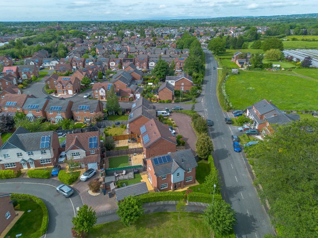 Aerial view of Bolton, Greater Manchester